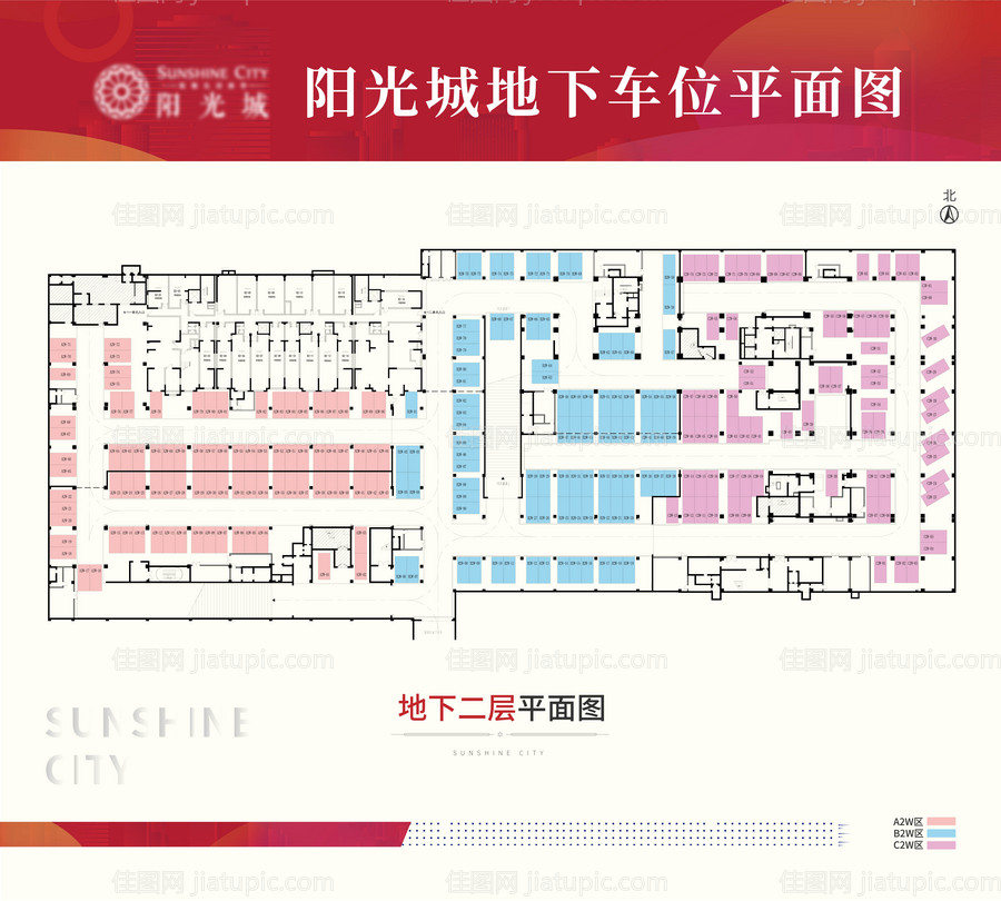 地下车位平面图-源文件